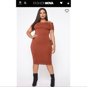 Fashionnova Off The Shoulder Midi Dress